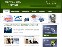 Tablet Screenshot of hebergement-web-tunisie.com